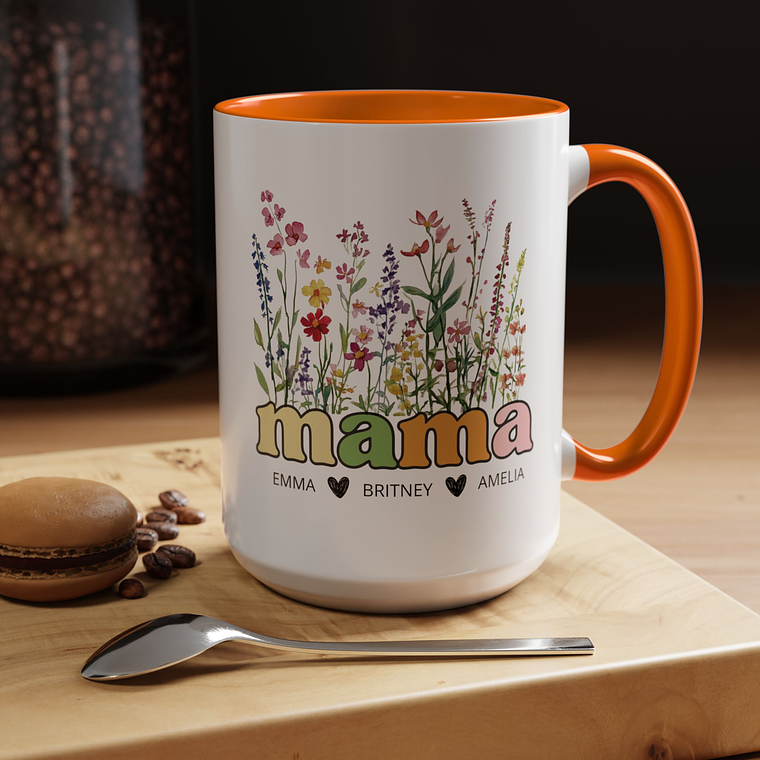 Personalized Floral Mama Mug  12