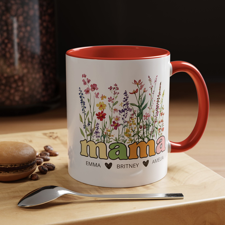 Personalized Floral Mama Mug  5