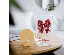 Personalized Sipper Glass, Custom Gift for Everyone, Valentine's Day Drinkware, Birthday Party 