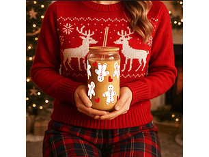 Gingerbread Love Sipper Glass