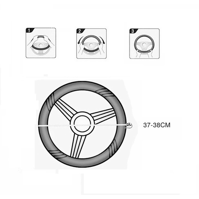 Funda para volante antideslizante Universal 