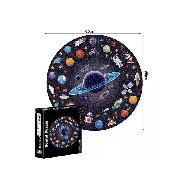Rompecabezas 1000 piezas Sistema Solar circular 