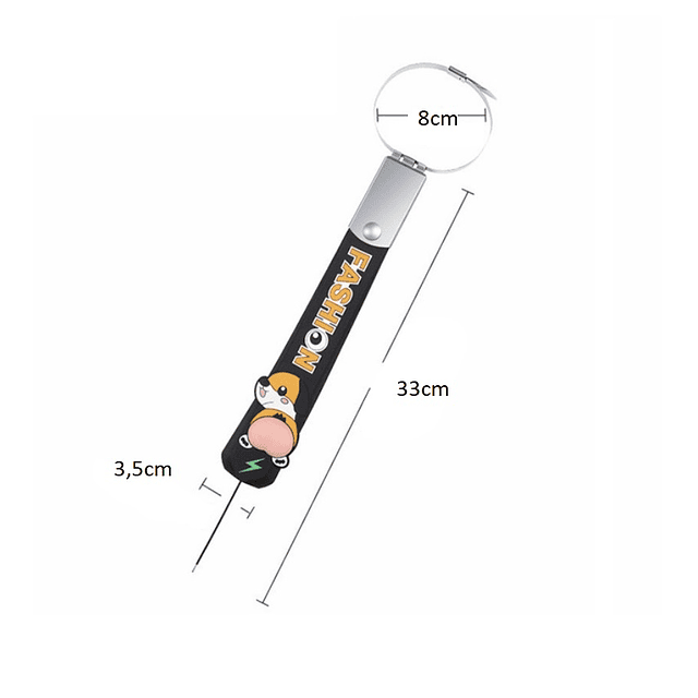 Correa antiestatica para autos con diseño