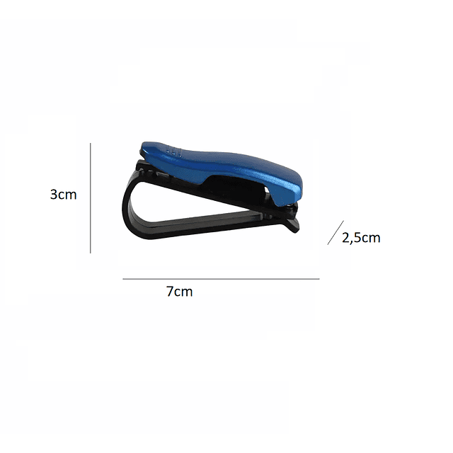 Clip porta gafas para visera de auto 2 unidades 