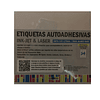 Etiquetas autoadhesivas papel blanco mate 240 etiquetas