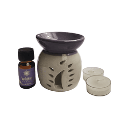 Difusor de ceramica para aceite esenciales con velas