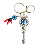 Llavero Tercer Ojo u Ojo Turco  con Amuleto llave y Aji 
