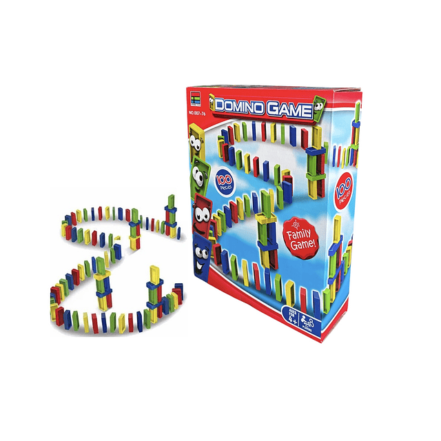 Juego de mesa efecto domino 100 piezas