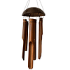 Colgante de coco campana de viento 70cm 
