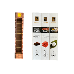 Porta incienso de madera diseño elefante 