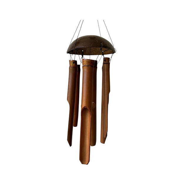 Colgante de coco campana de viento 100cm 