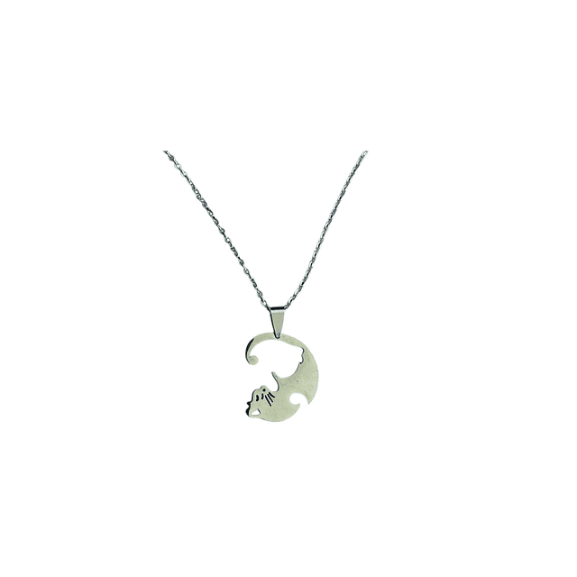 Collar para parejas y amistad con dijes de Gatitos 2 unidades 
