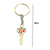LLavero para parejas y amistad corazon mas llave 