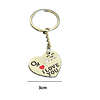 LLavero para parejas y amistad corazon mas llave 
