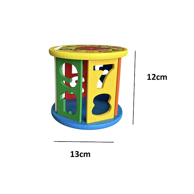 Juego de Encaje Sensorial Educativo de Madera