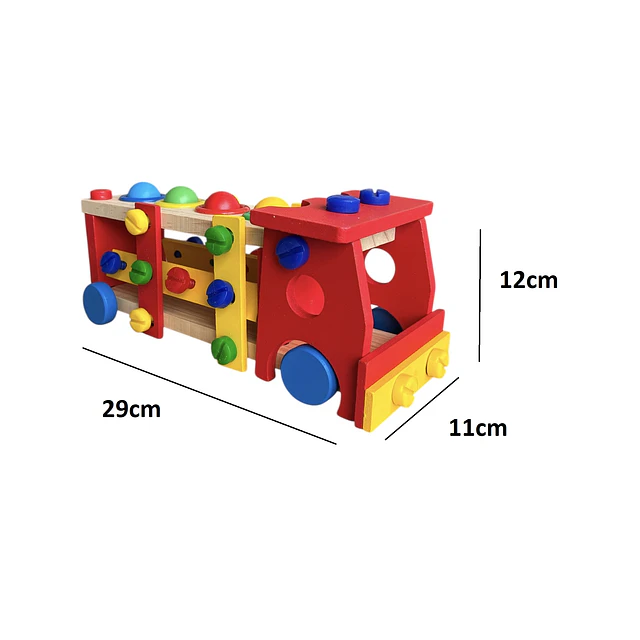 Camion Armable de Madera 46 piezas