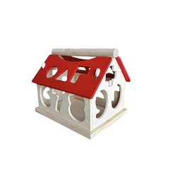 Casa de Madera con numeros de Encaje