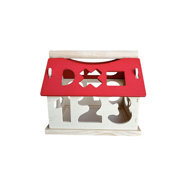 Casa de Madera con numeros de Encaje