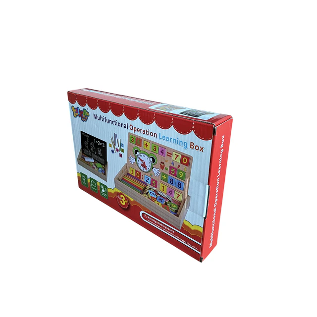 Juego de Matematicas Pizarra y figuras de Madera