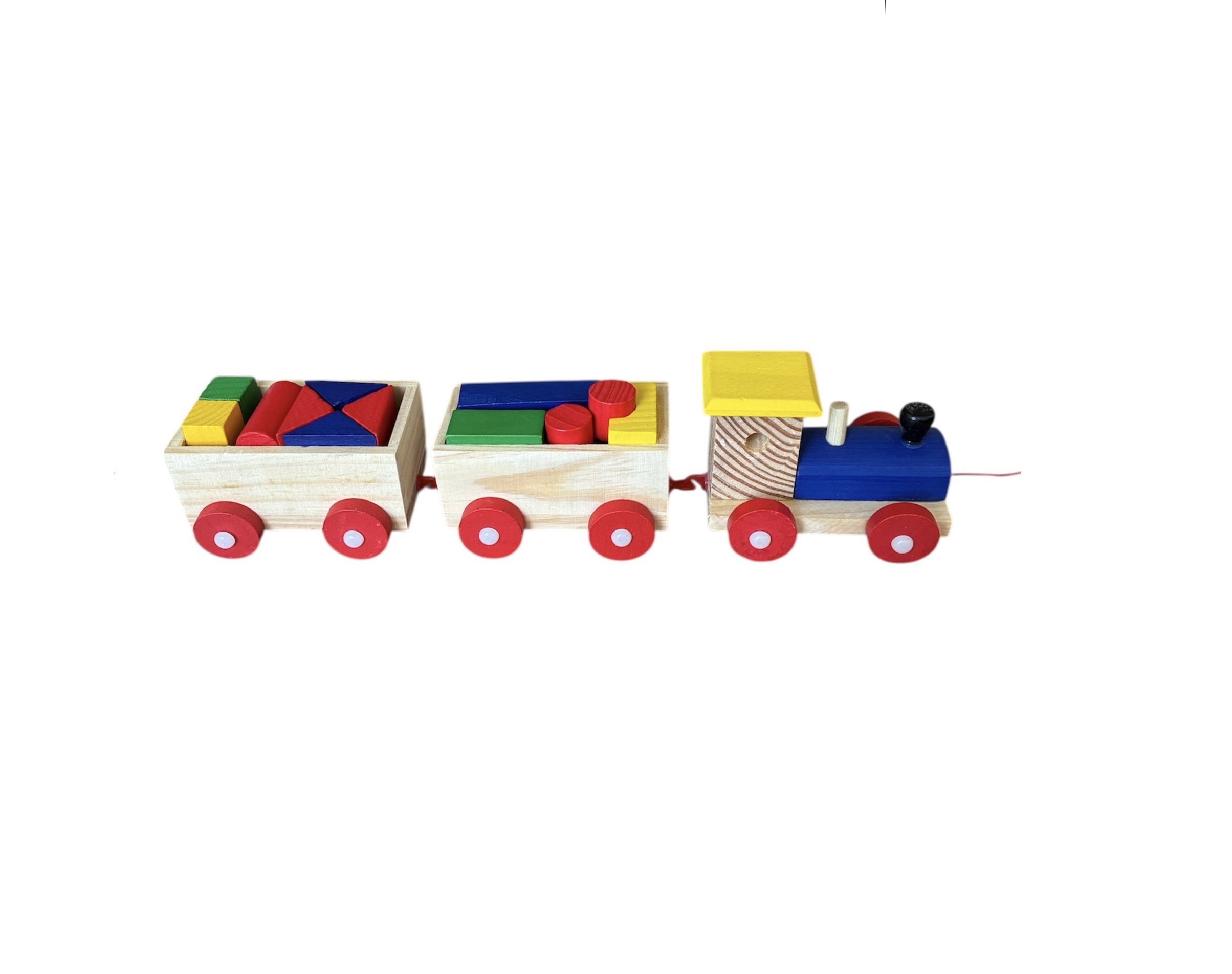 Tren con Bloques de Madera
