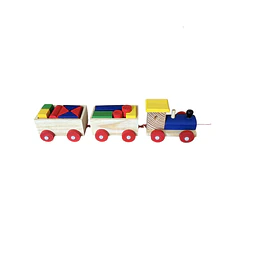 Tren con Bloques de Madera 