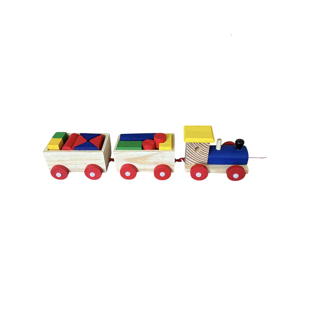 Tren con Bloques de Madera 
