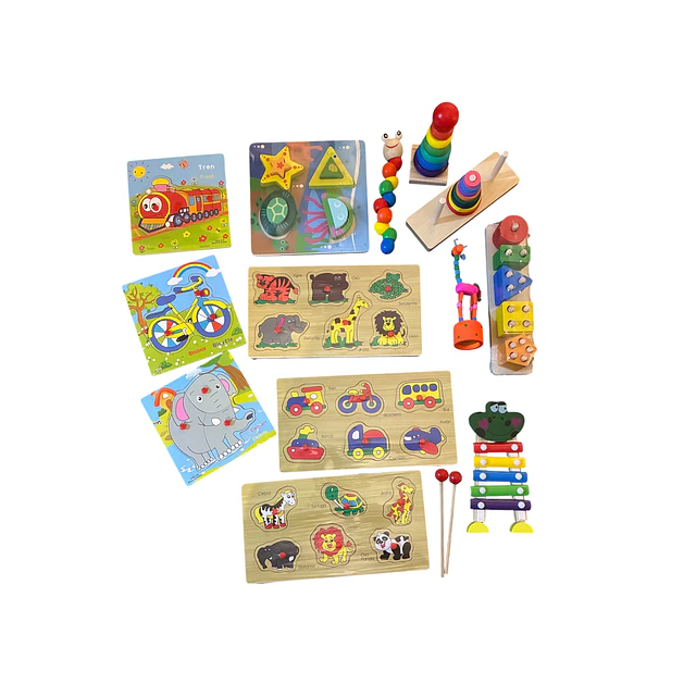 Juegos Didacticos de Madera 13 Juegos 