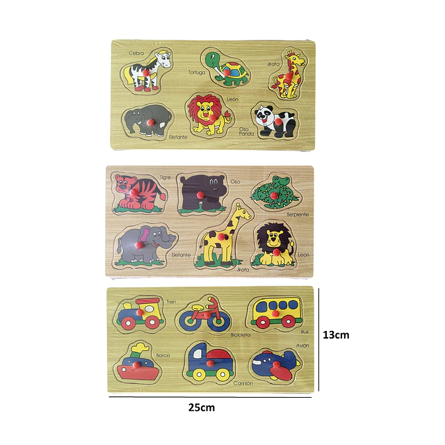 Juegos Didacticos de Madera 13 Juegos 