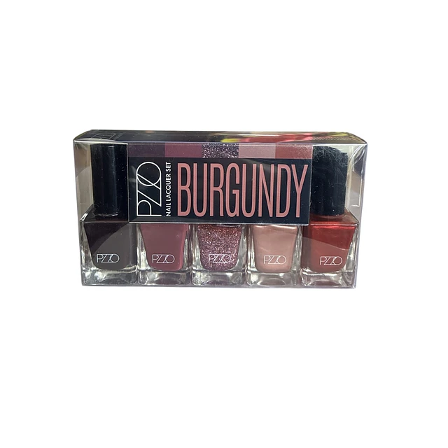 Set Esmalte de Uñas Burgundy 5 Esmaltes