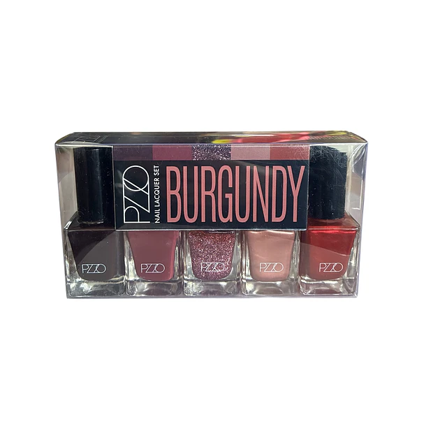 Set Esmalte de Uñas Burgundy 5 Esmaltes