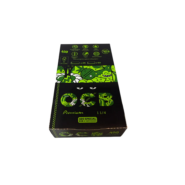 Papel OCB 1 1/4 Edicion Especial Venyason Caja 25 Libros
