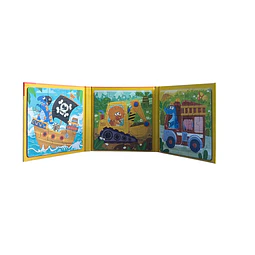 Puzzle 3 en 1 para Niños 50 Piezas Magenticas 