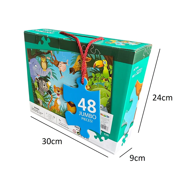 Puzzle Animales 48 Piezas Jumbo  