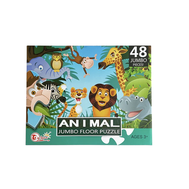 Puzzle Animales 48 Piezas Jumbo  