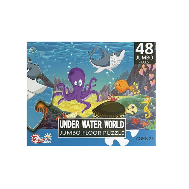 Puzzle Mundo Submarino 48 Piezas Jumbo  