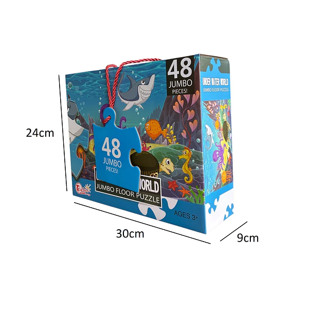 Puzzle Mundo Submarino 48 Piezas Jumbo  
