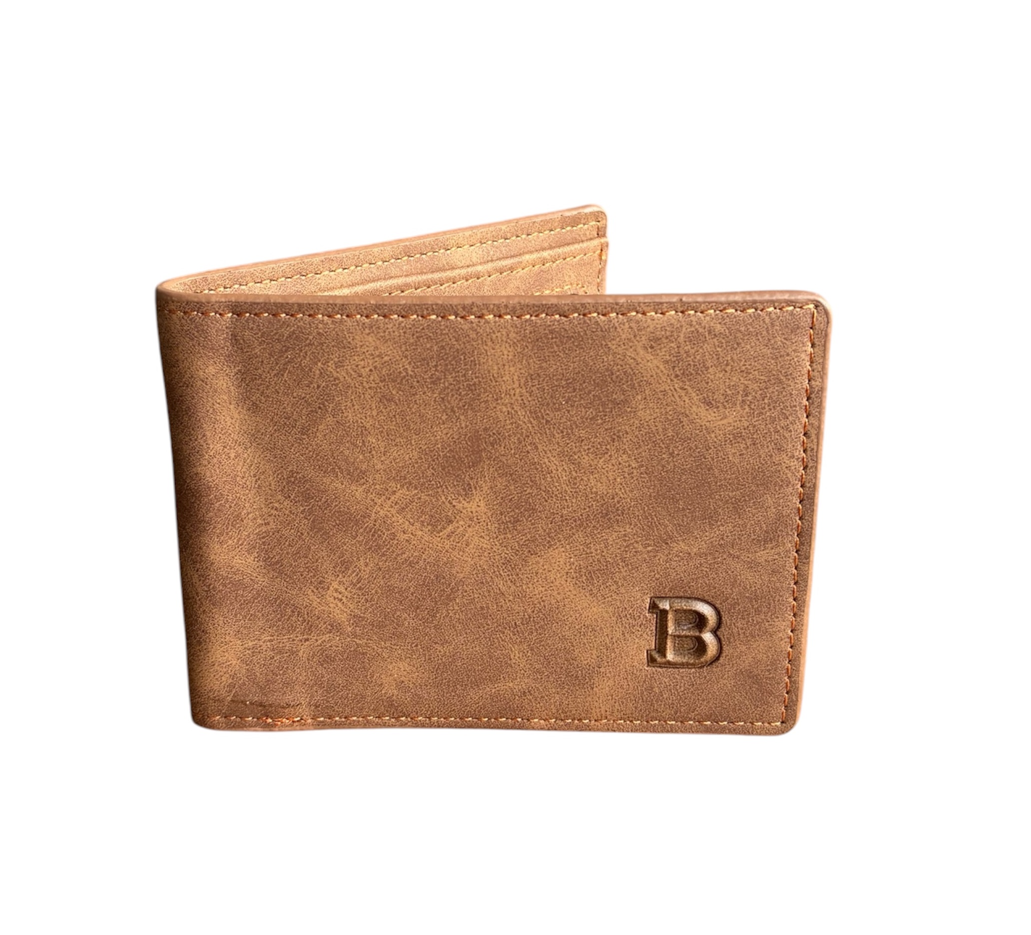 Billetera de cuero de Hombre Tradicional Café