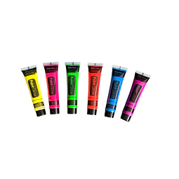 Maquillaje Fluor Brilla en la Oscuridad 6 Colores 