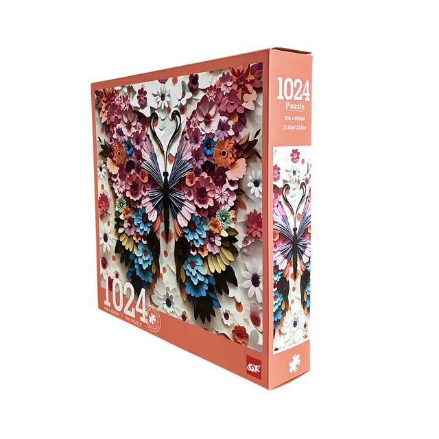 Puzzle Mariposa de Flores 1024 Piezas 60cm x 60cm 