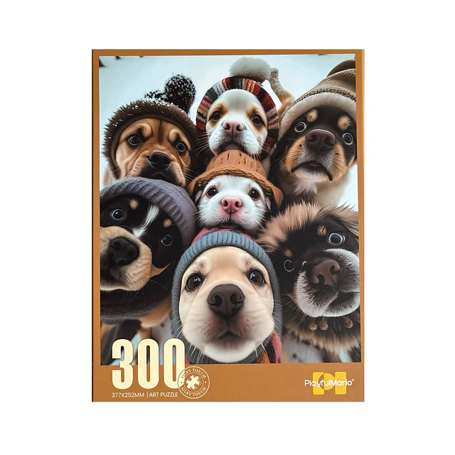 Puzzle Perritos en la Nieve 300 Piezas