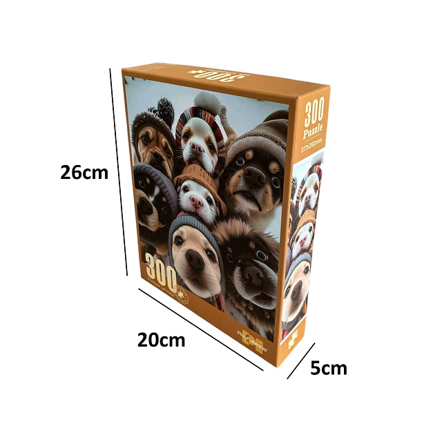 Puzzle Perritos en la Nieve 300 Piezas