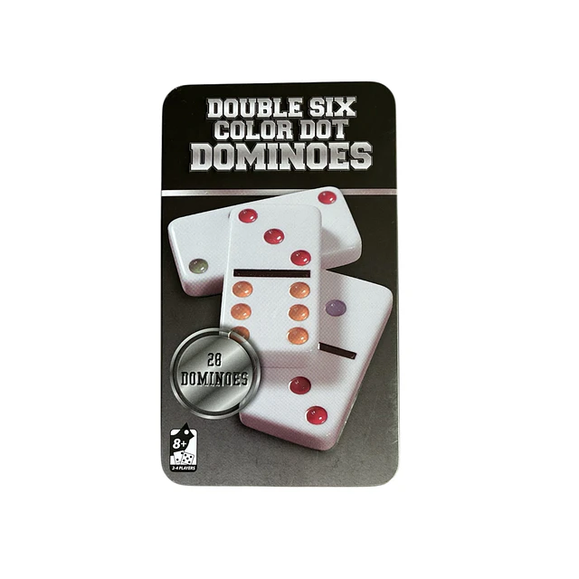 Juego de Domino Doble Seis con caja Metalica 