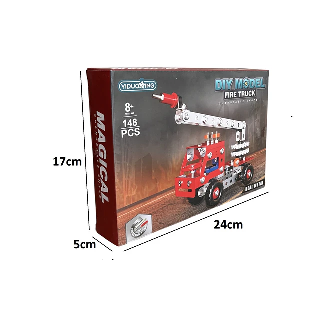 Set Construccion Camion de Bomberos 148 Piezas