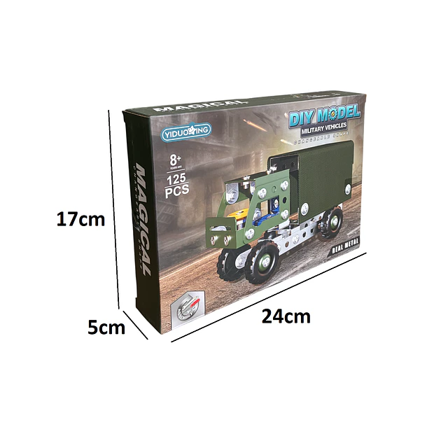Set Construccion Camion Militar 125 Piezas