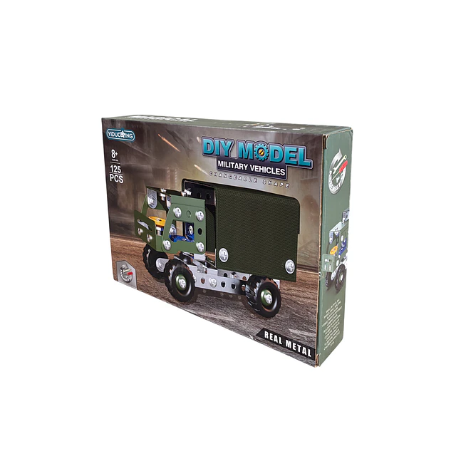 Set Construccion Camion Militar 125 Piezas