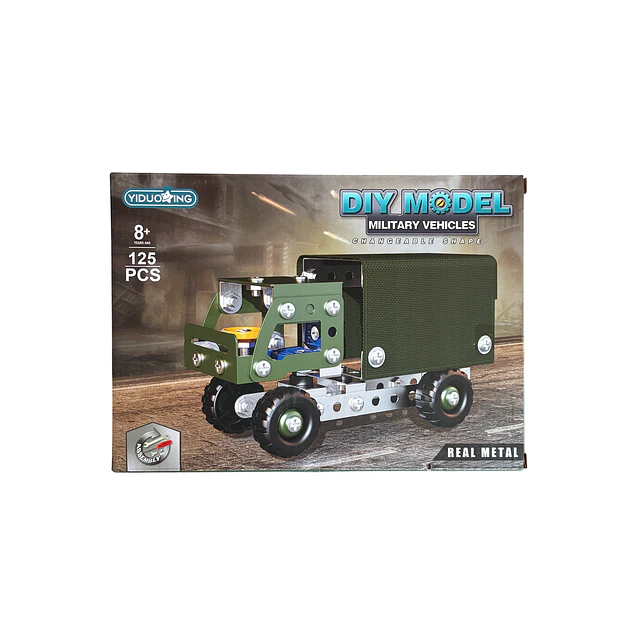 Set Construccion Camion Militar 125 Piezas
