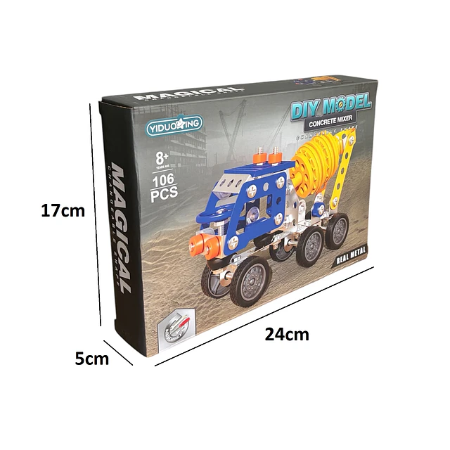 Set Construccion Camion para Mezcla 106 Piezas