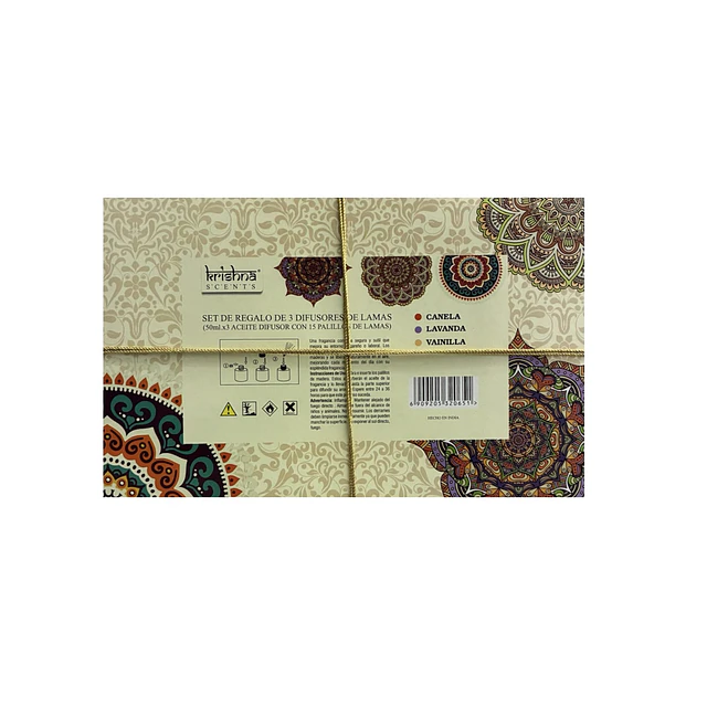 Difusor Set  aromas con palitos de madera 3 aromas 