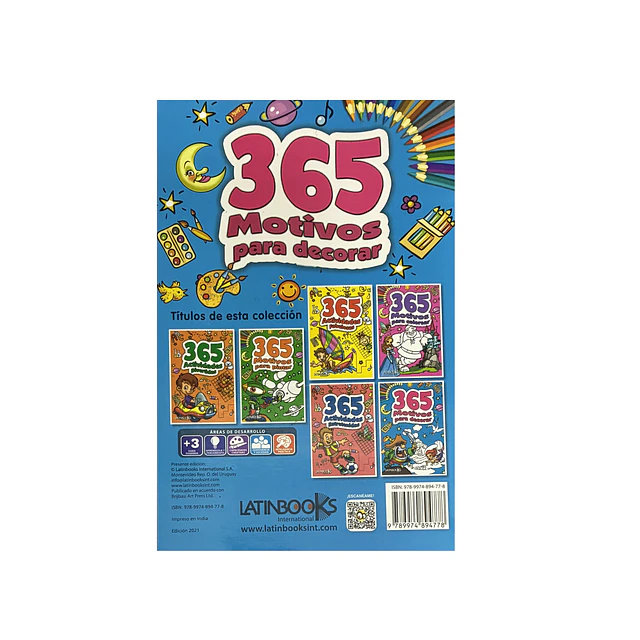 Libro para colorear 365 Motivos Para Decorar