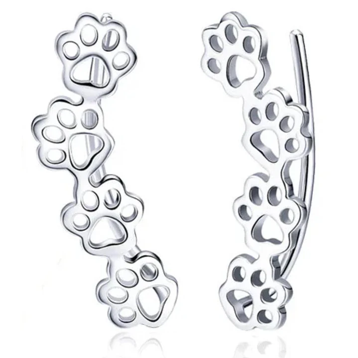 Aros en Plata 925 de Huellitas Perrito 1